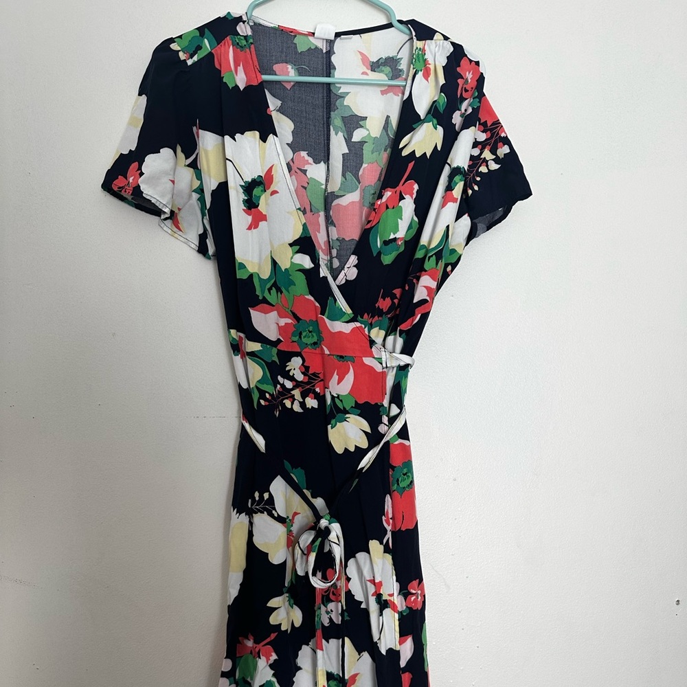 Floral wrap dress